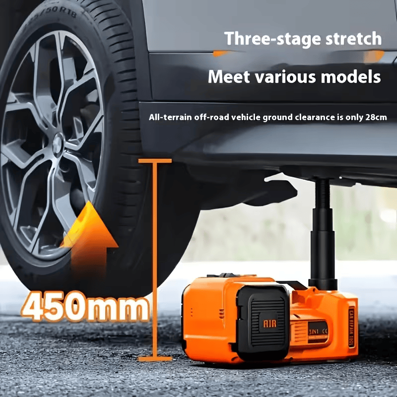 Car Jack lifting a vehicle