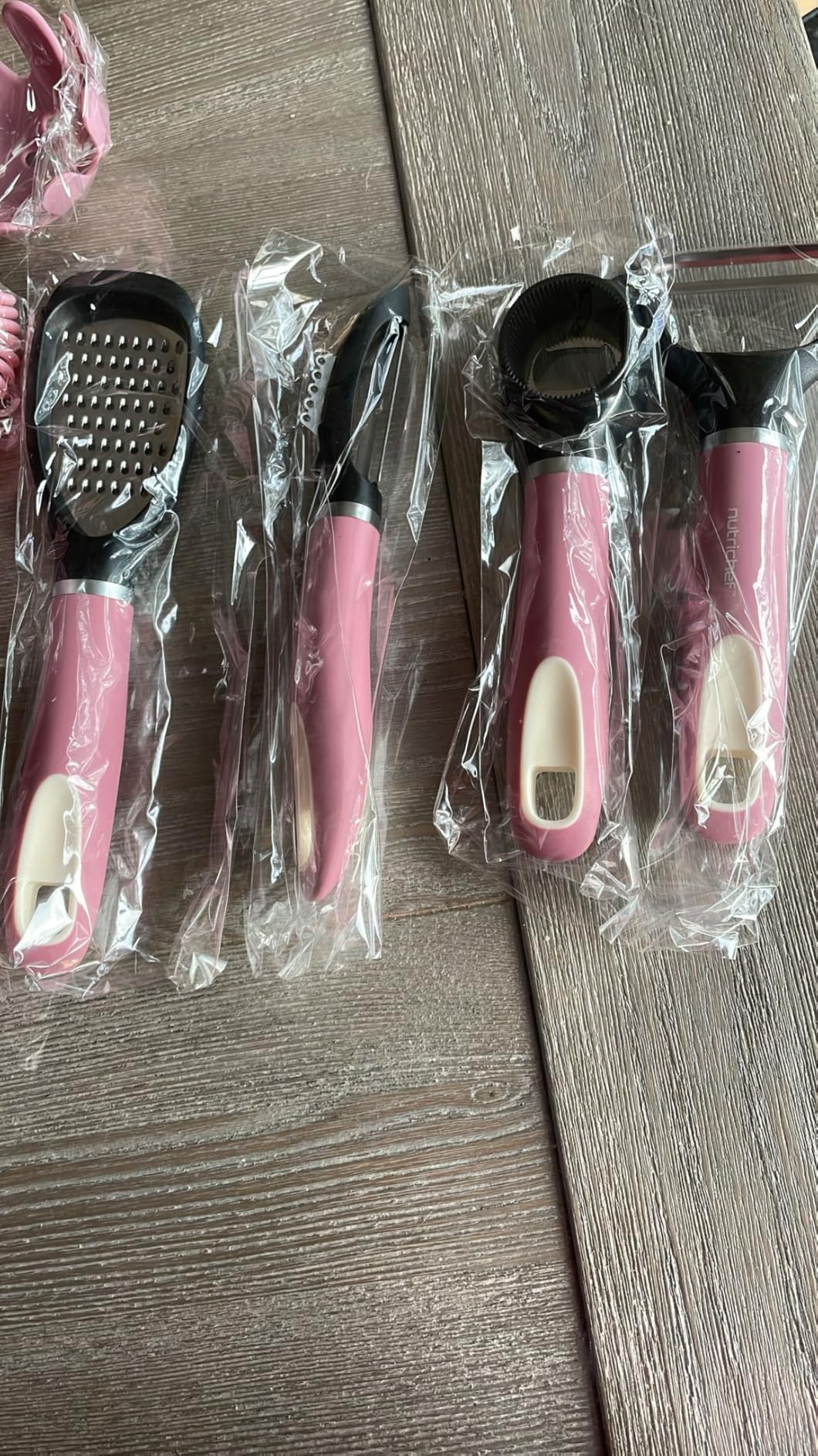 Pink gadgets and peelers
